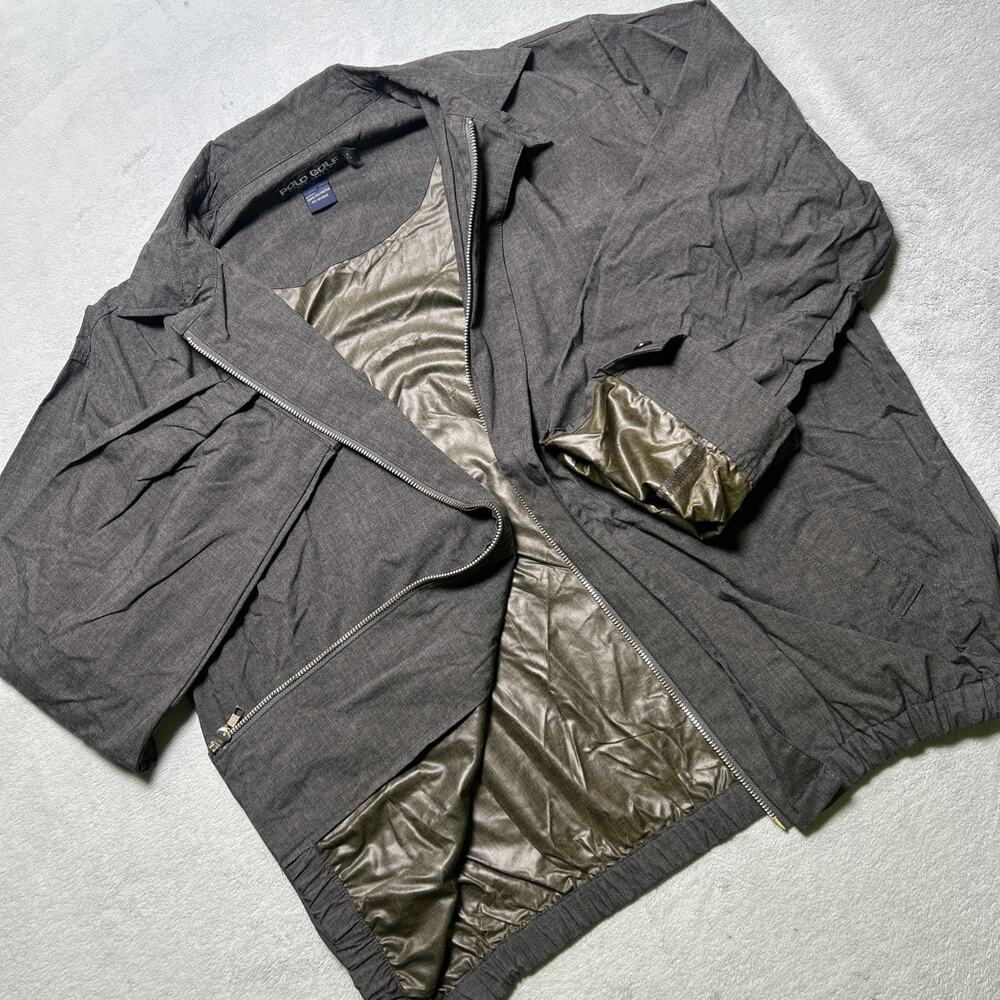 Rare Polo Ralph Lauren Golf Goretex Lined Bedford Bi Swing Jacket Mens Large Rug